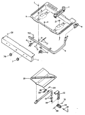 Section Diagram and Parts List for JGBS04PV1WH  General Electric Range