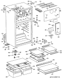 Part Location Diagram of WR38X2049 GE REFLECTOR GLASS SHELF