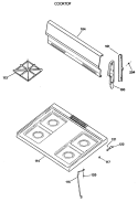 COOKTOP Diagram and Parts List for JGBS04GPV2AD  General Electric Range