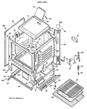 BODY PARTS Diagram and Parts List for JGBS04GPV2AD  General Electric Range