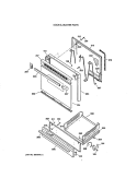 DOOR & DRAWER PARTS Diagram and Parts List for JGBS04GPV2AD  General Electric Range