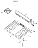 COOKTOP Diagram and Parts List for JGBS03PV2WH  General Electric Range