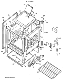BODY PARTS Diagram and Parts List for JGBS03PV2WH  General Electric Range