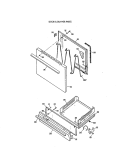 DOOR & DRAWER PARTS Diagram and Parts List for JGBS04EV2WH  General Electric Range