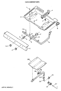 GAS & BURNER PARTS Diagram and Parts List for JGBS04GEV2AD  General Electric Range