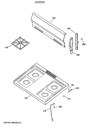 COOKTOP Diagram and Parts List for JGBS04GEV2AD  General Electric Range