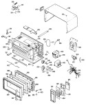 Section Diagram and Parts List for REM30G01  Hotpoint Microwave