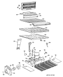 Section Diagram and Parts List for CTX18ELGRWH  Hotpoint Refrigerator