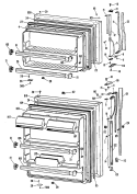 Section Diagram and Parts List for CTX18KLGRWH  Hotpoint Refrigerator