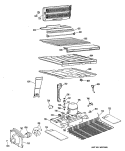 Section Diagram and Parts List for CTX18KLGRWH  Hotpoint Refrigerator