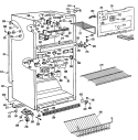 Section Diagram and Parts List for CTX18LLJRWH  Hotpoint Refrigerator
