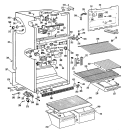 Section Diagram and Parts List for CTX18PLJRAD  Hotpoint Refrigerator