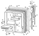 Section Diagram and Parts List for CTX22DLFLWH  Hotpoint Refrigerator