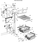 FRESH FOOD SECTION Diagram and Parts List for CSX20ELJ  Hotpoint Refrigerator
