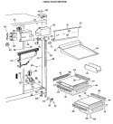 FRESH FOOD SECTION Diagram and Parts List for CSX22GLK  Hotpoint Refrigerator