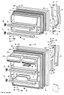 Part Location Diagram of WR71X1819 GE SHELF CANT