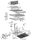 Section Diagram and Parts List for CTX21ELMRAD  Hotpoint Refrigerator