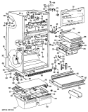 Part Location Diagram of WR38X1237 GE TRIM GLASS SHELF