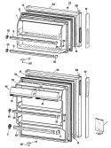 Part Location Diagram of WR38X1551 GE HANDLE POCKET DOOR FZ BR