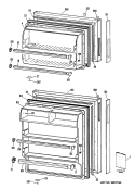 Section Diagram and Parts List for CTXY14LMERWH  Hotpoint Refrigerator