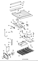 Section Diagram and Parts List for CTXY14LMERWH  Hotpoint Refrigerator
