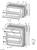 Section Diagram and Parts List for CTXY16CMELAD  Hotpoint Refrigerator