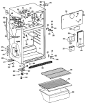 Section Diagram and Parts List for CTXY16APCRWH  Hotpoint Refrigerator