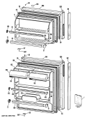 Section Diagram and Parts List for CTXY16EPCRWH  Hotpoint Refrigerator