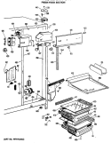 FRESH FOOD SECTION Diagram and Parts List for CSX24DLR  Hotpoint Refrigerator