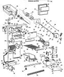 FREEZER SECTION Diagram and Parts List for CSXH24DLR  General Electric Refrigerator