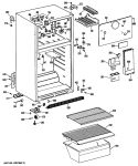 Section Diagram and Parts List for CTHY15CPELWH  Hotpoint Refrigerator