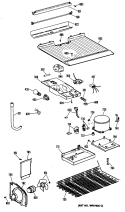 Section Diagram and Parts List for CTHY15CPELWH  Hotpoint Refrigerator
