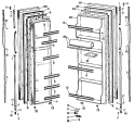 Section Diagram and Parts List for CSX22GMA  Hotpoint Refrigerator