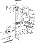Part Location Diagram of WR02X6042 GE TRIM SHELF