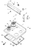Section Diagram and Parts List for RB525*R1  Hotpoint Range