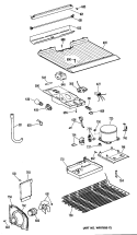 Section Diagram and Parts List for CTEY14CPHRWH  Hotpoint Refrigerator