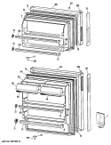 Section Diagram and Parts List for CTEY14CPERWH  Hotpoint Refrigerator