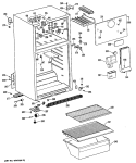 Part Location Diagram of WR02X7630 GE SHIM HINGTOP