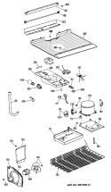 Section Diagram and Parts List for CTEY14EPHRAD  Hotpoint Refrigerator