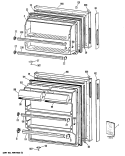 Section Diagram and Parts List for CTEY16CPHRWH  Hotpoint Refrigerator