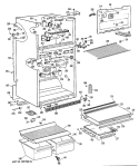 Section Diagram and Parts List for CTX18GPJRAD  Hotpoint Refrigerator