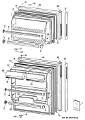 Section Diagram and Parts List for CTXY14EPHRHA  Hotpoint Refrigerator