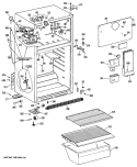 Section Diagram and Parts List for CTX16APELWH  Hotpoint Refrigerator