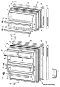 Section Diagram and Parts List for CTXY16APGRWH  Hotpoint Refrigerator
