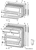 Section Diagram and Parts List for CTXY16CPGRAD  Hotpoint Refrigerator