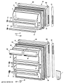 Section Diagram and Parts List for CTXY14CPJLAD  Hotpoint Refrigerator