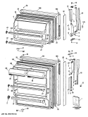 Section Diagram and Parts List for CTX16APKLAD  Hotpoint Refrigerator