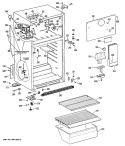 Section Diagram and Parts List for CTX16APKLAD  Hotpoint Refrigerator