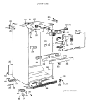 CABINET PARTS Diagram and Parts List for CTX18BASJRWH  Hotpoint Refrigerator