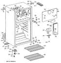 Section Diagram and Parts List for CTX14LYTDRWH  Hotpoint Refrigerator